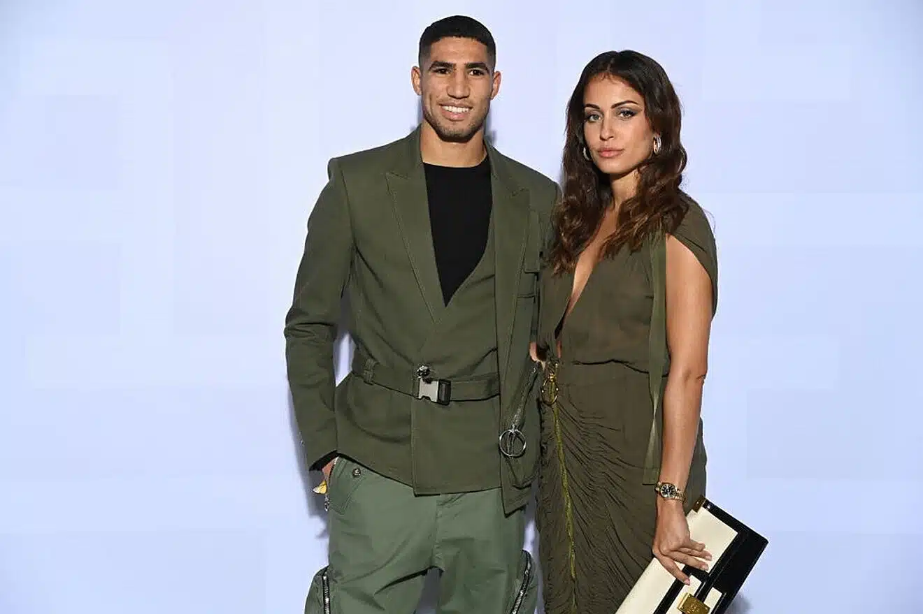 Achraf Hakimi and Hiba Abouk