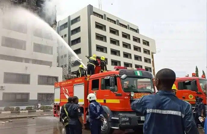 Nigerian Airforce Base on Fire