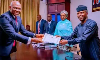 Elumelu Receives Transcorp Discharge Certificate From Osinbanjo