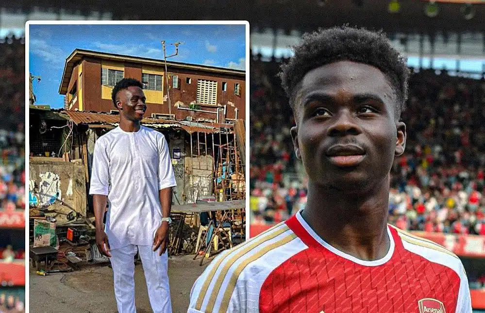 Bukayo Saka in Lagos