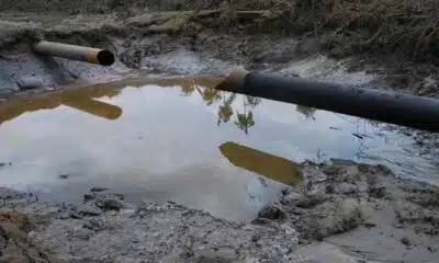 vandalised pipeline