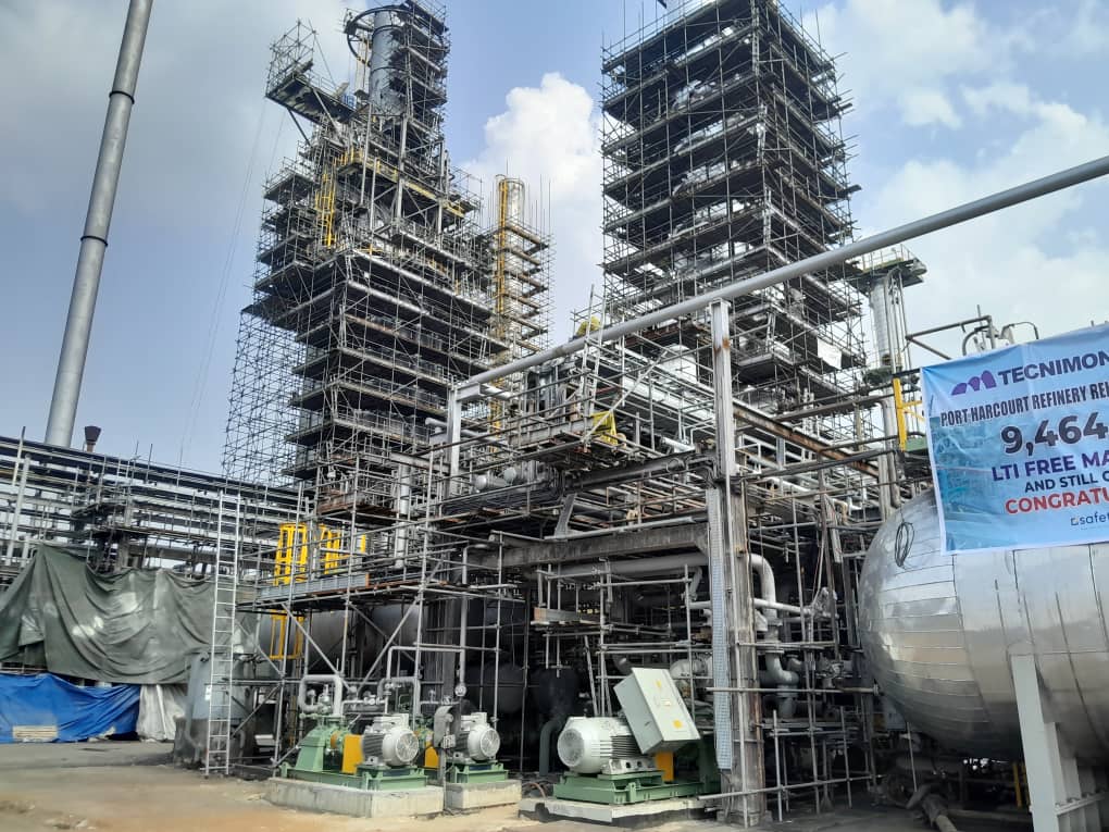 Port Harcourt Refinery Reaches Mechanical Completion