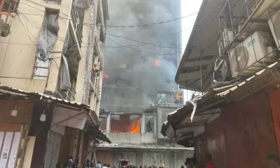 Fire Guts Mandilas Building On Lagos Island, Destroys Properties Worth Millions