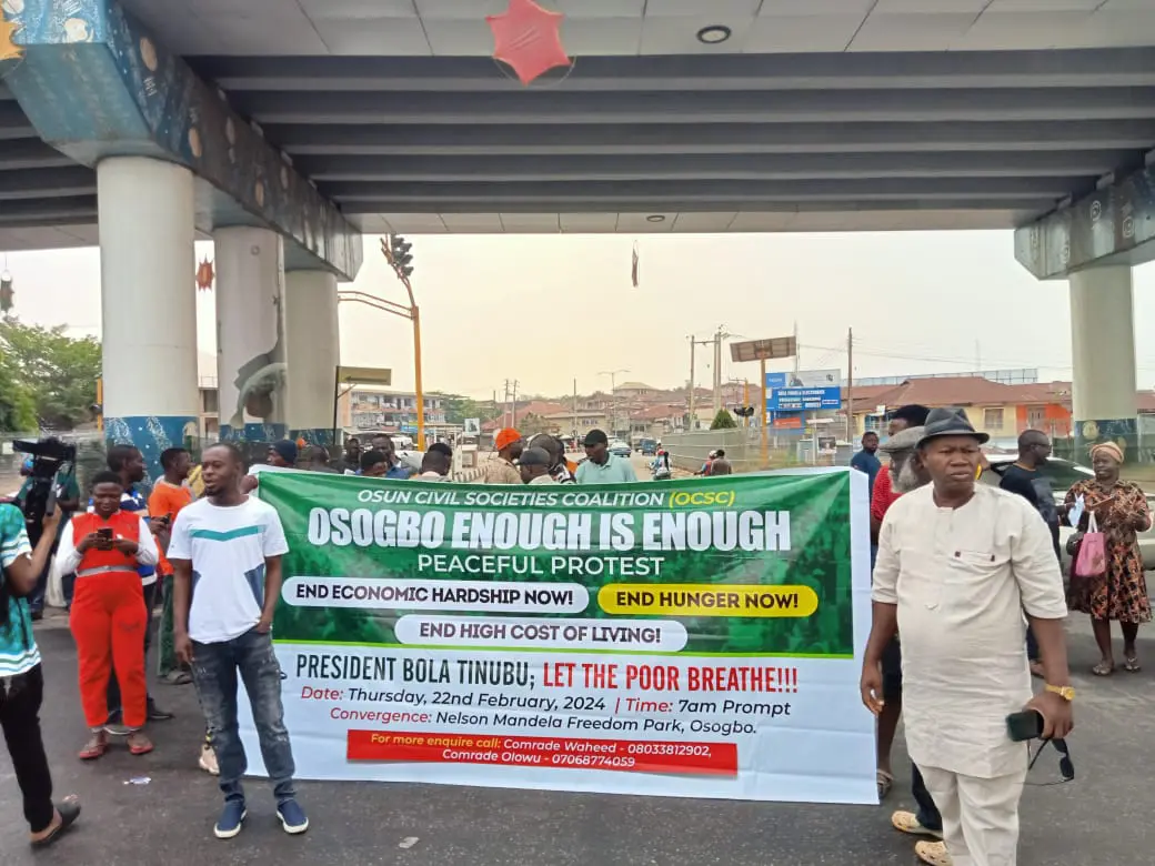 Osun: CSOs Protest Economic Hardship