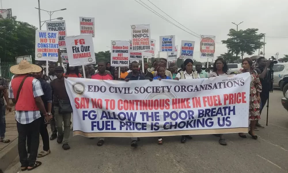 Economic Hardship: CSOs Protest In Edo