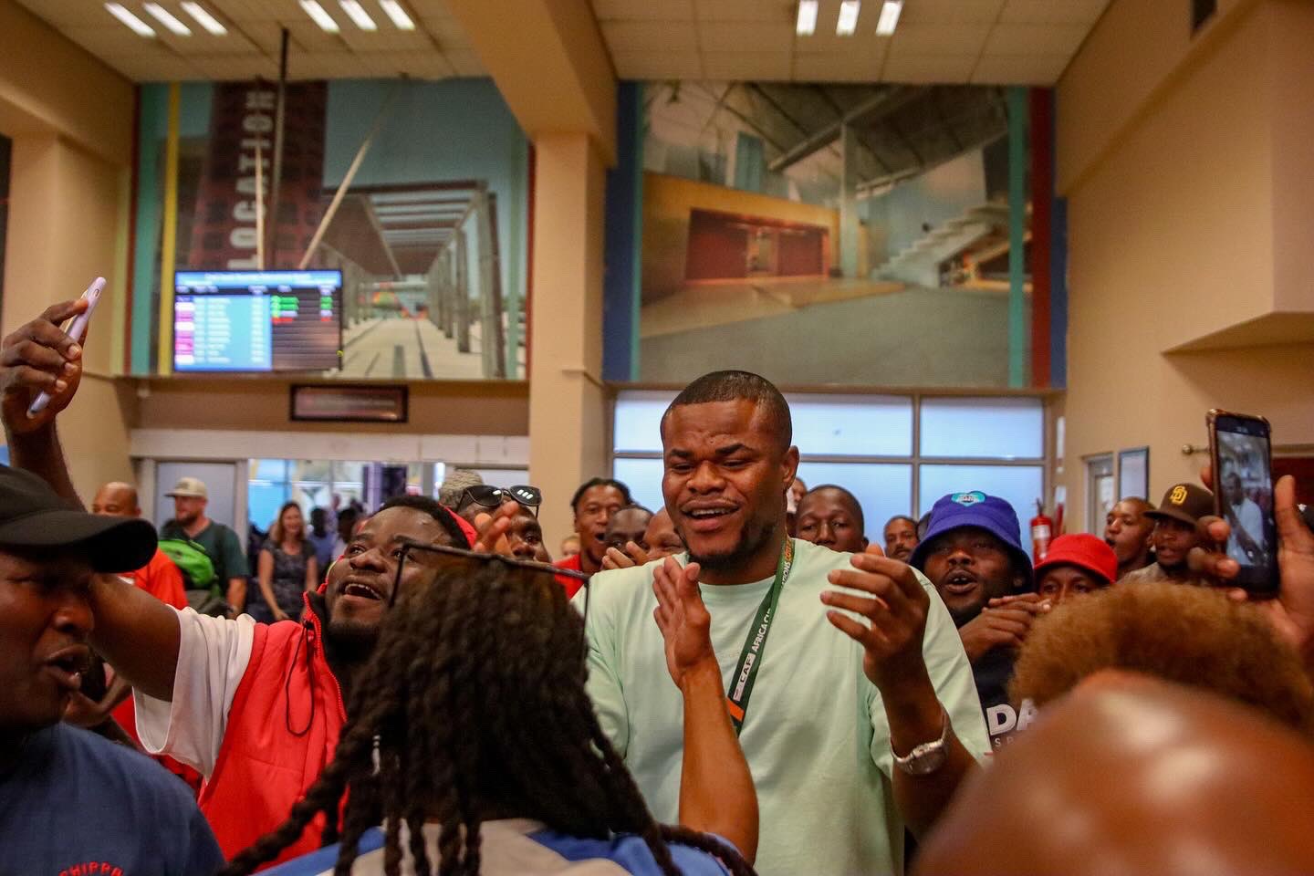 Stanley Nwabali Receives Hero’s Welcome In South Africa