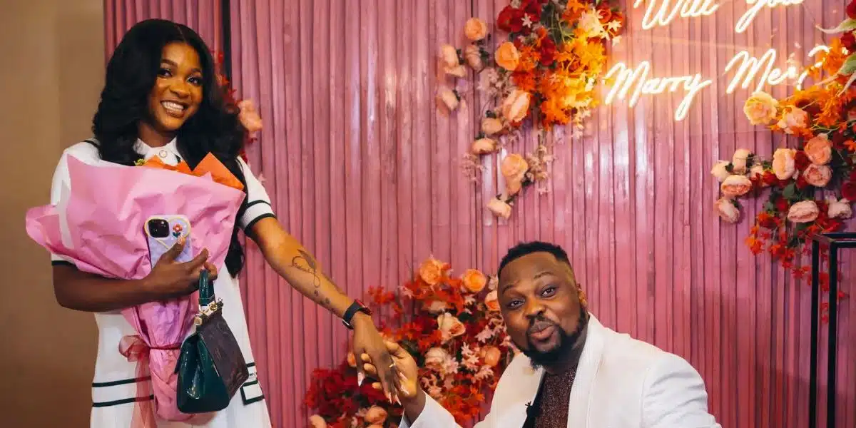 Reactions As Content Creator Egungun Surprises Fiancée With Various Apple Gadgets On Her Birthday