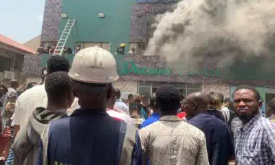 Globus: Fire Engulfs Lagos Supermarket, Woman Rescued