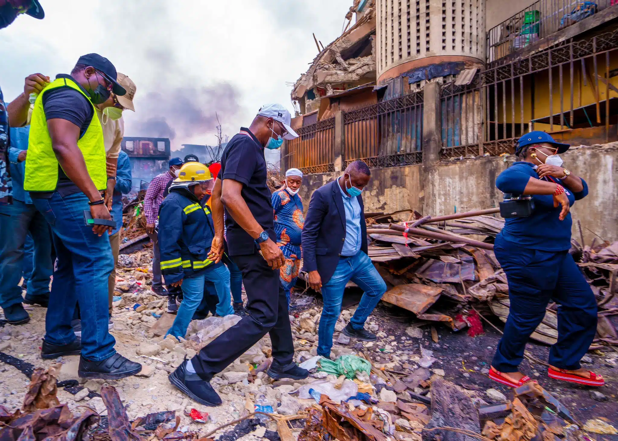 Lagos Governor Confirms Closure Of Dosunmu Market After Fire Incident