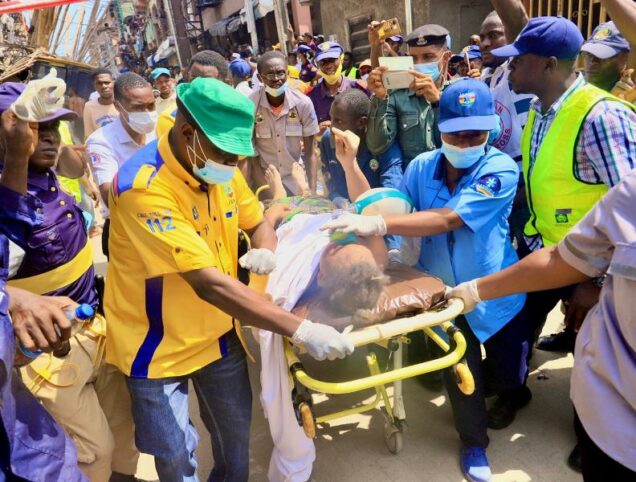 Ten Rescued As Four-Storey Building Collapses In Lagos Island