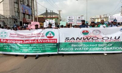 Workers’ Unions Protest Sack Of Lagos State Water Corporation Employees