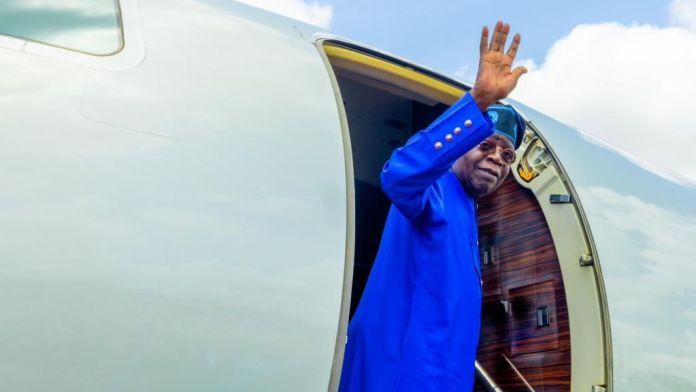 Tinubu Departs Lagos For South Africa Inauguration Aboard Private Jets