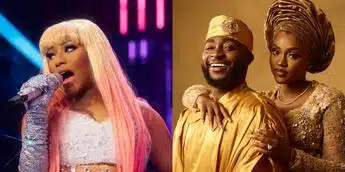 Nicki Minaj Congratulates Davido, Chioma On Recent Wedding