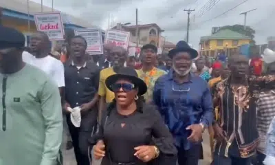 Pro-Wike Ex-Council Bosses Stage Solidarity Protest In Rivers LGAs