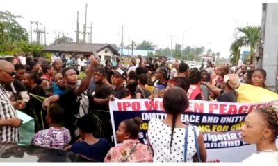 Rivers Crisis: Passengers Stranded As Community Women Stage Peaceful Protest, Cook At Airport