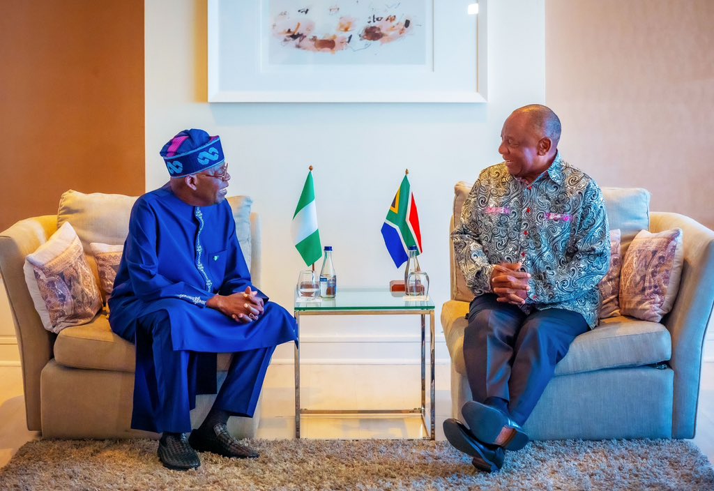 Tinubu To Enhance Economic Ties Between Nigeria, South Africa