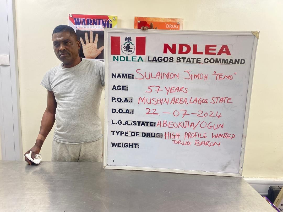 NDLEA Apprehends Notorious Lagos Drug Cartel Leader