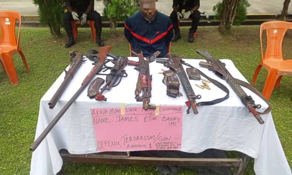 Police Nab Suspect With Defaced Pistol, Cannabis In Akwa Ibom