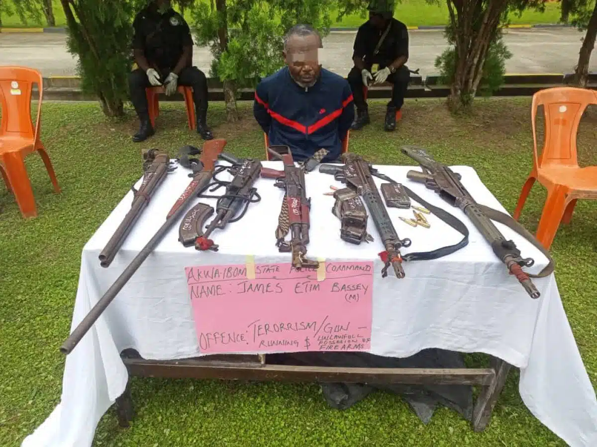 Police Nab Suspect With Defaced Pistol, Cannabis In Akwa Ibom