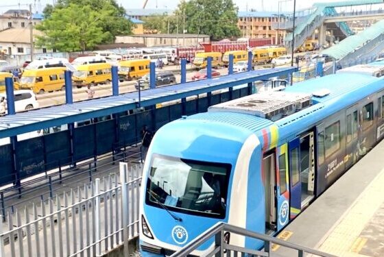 Fire Breaks Out On Lagos Blue Line Rail Track