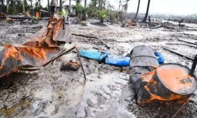 Nigerian Navy Raids Illegal Refinery With Daily Output of 2 Million Liters