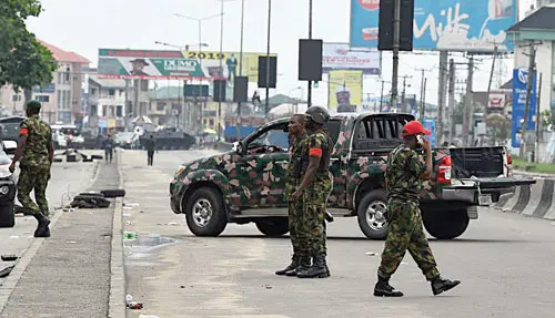 Military Wades In As Violent Demonstrators Take Over AYA-Kubwa Highway