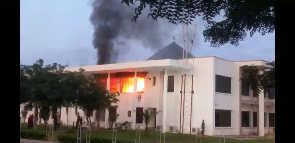 Katsina Govt House Razed By Fire 