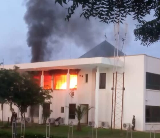 Katsina Govt House Razed By Fire 