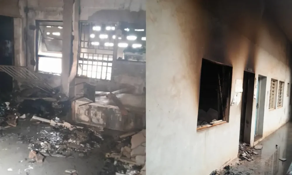 Fire Guts Kwara Court Complex