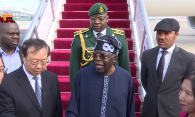 Tinubu Arrives China, Beijing, Begins Five-Day Official Visit