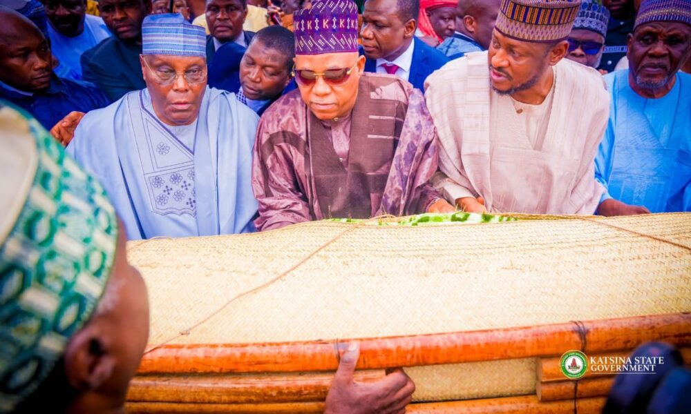 Shettima, Atiku, Others Attend Funeral Of Late President Yar'Adua's Mother (PICTURES)