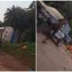 Residents Scoop Fuel From Fallen Tanker In Cross River