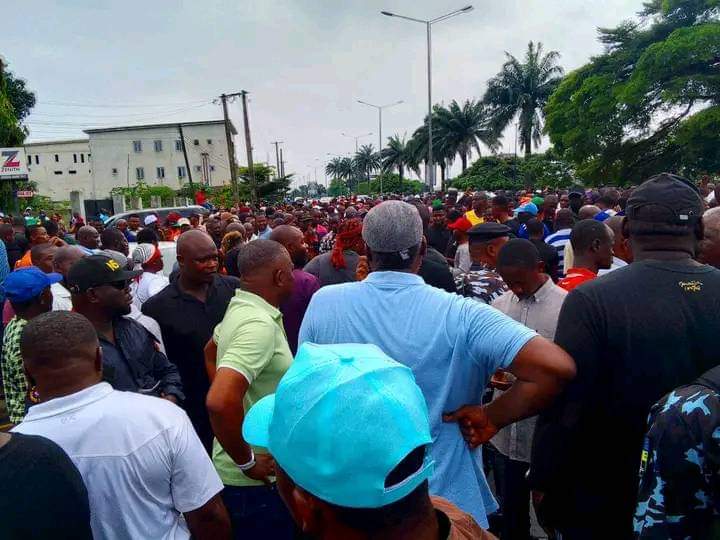 Rivers LG Election: Pro-Wike Supporters Stage Peaceful Protest In Port Harcourt