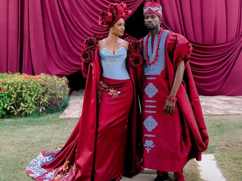 Temi Otedola and Mr Eazi Wedding